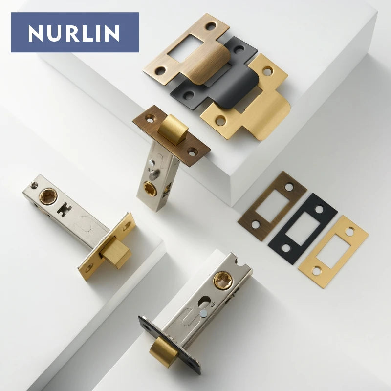 Nurlin Passage Privacy DeadBolt Latch Thumbturn 60mm 70mm Lock Antique Bronze Matte Gold Black